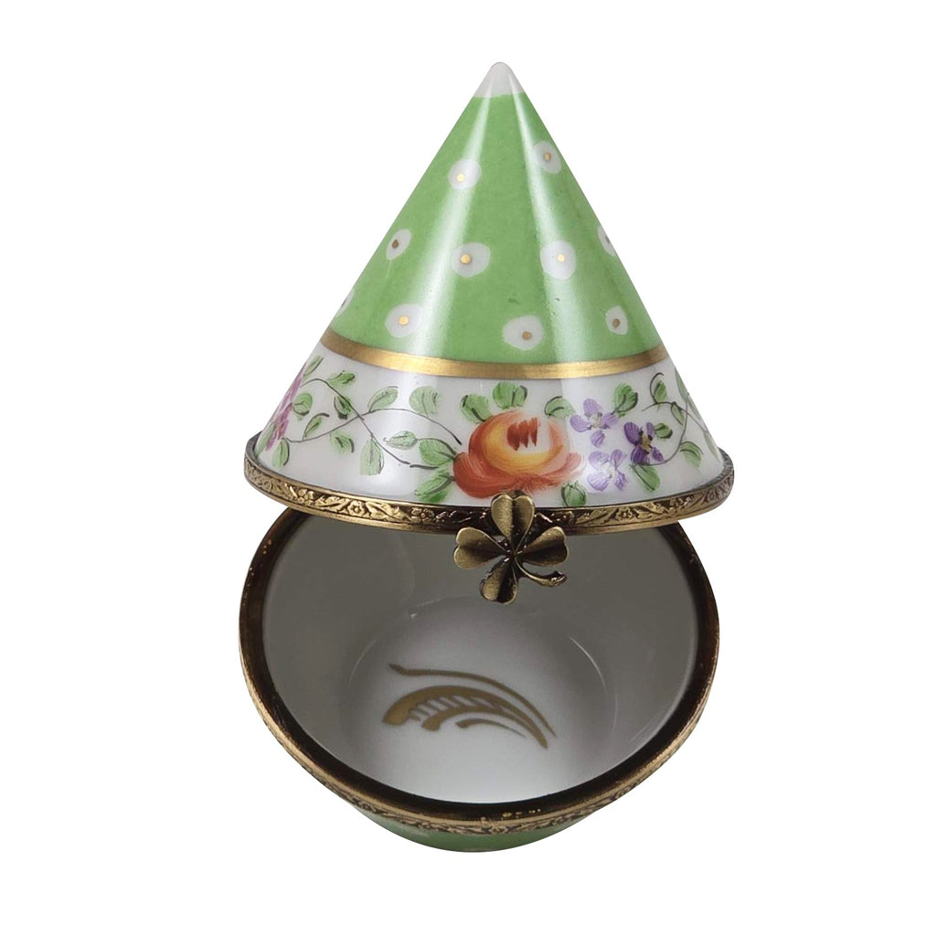 Light Green Gold Dots Conical, view 2