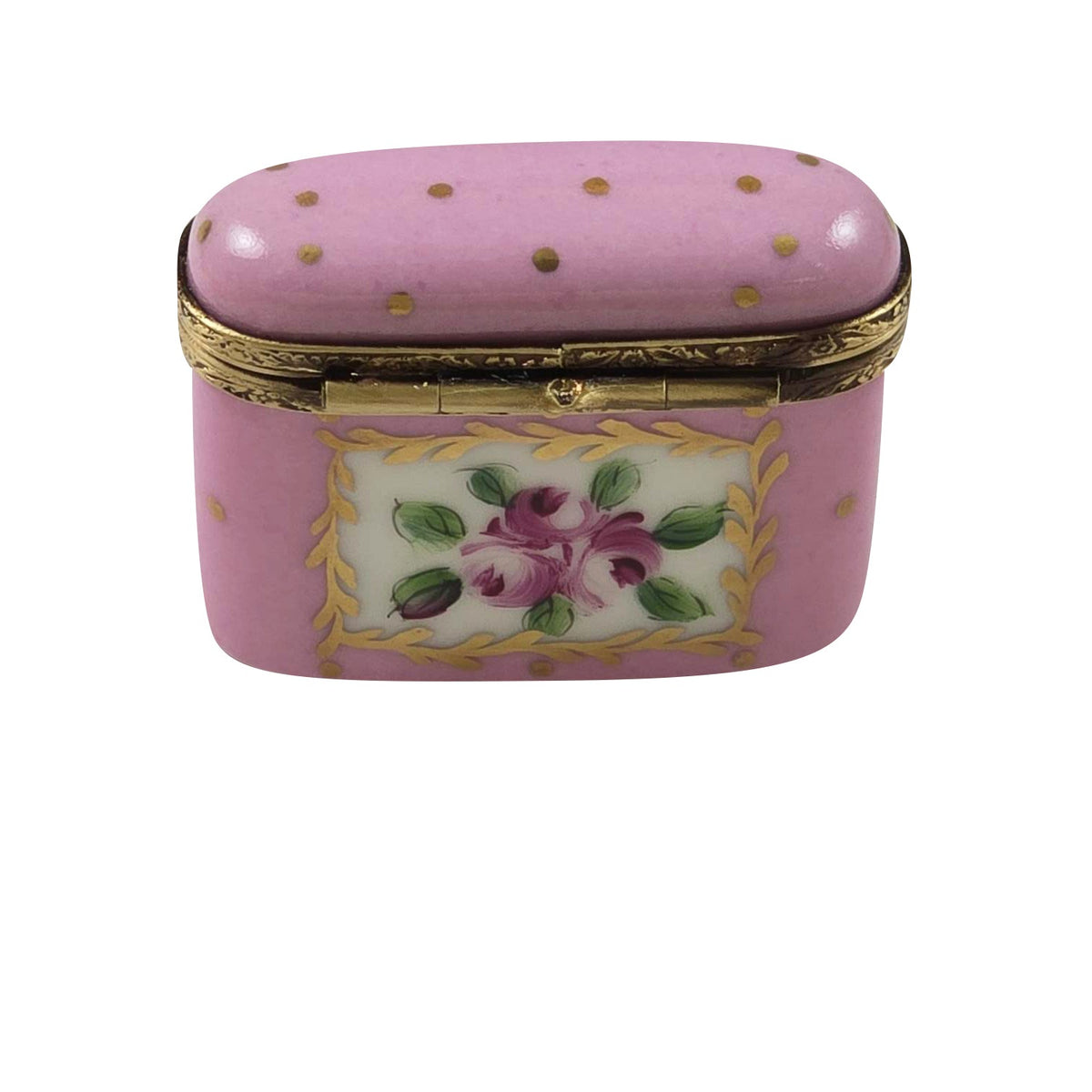 Pink Gold Dots Small Oval, view 3