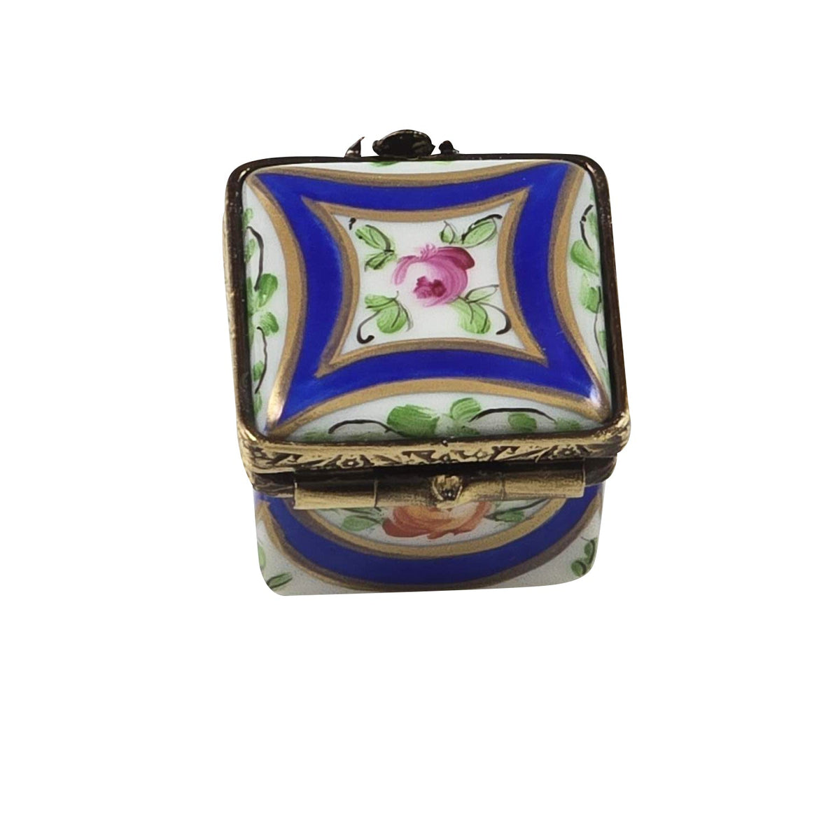 Dark Blue/Rose & Gold Small Square, view 3
