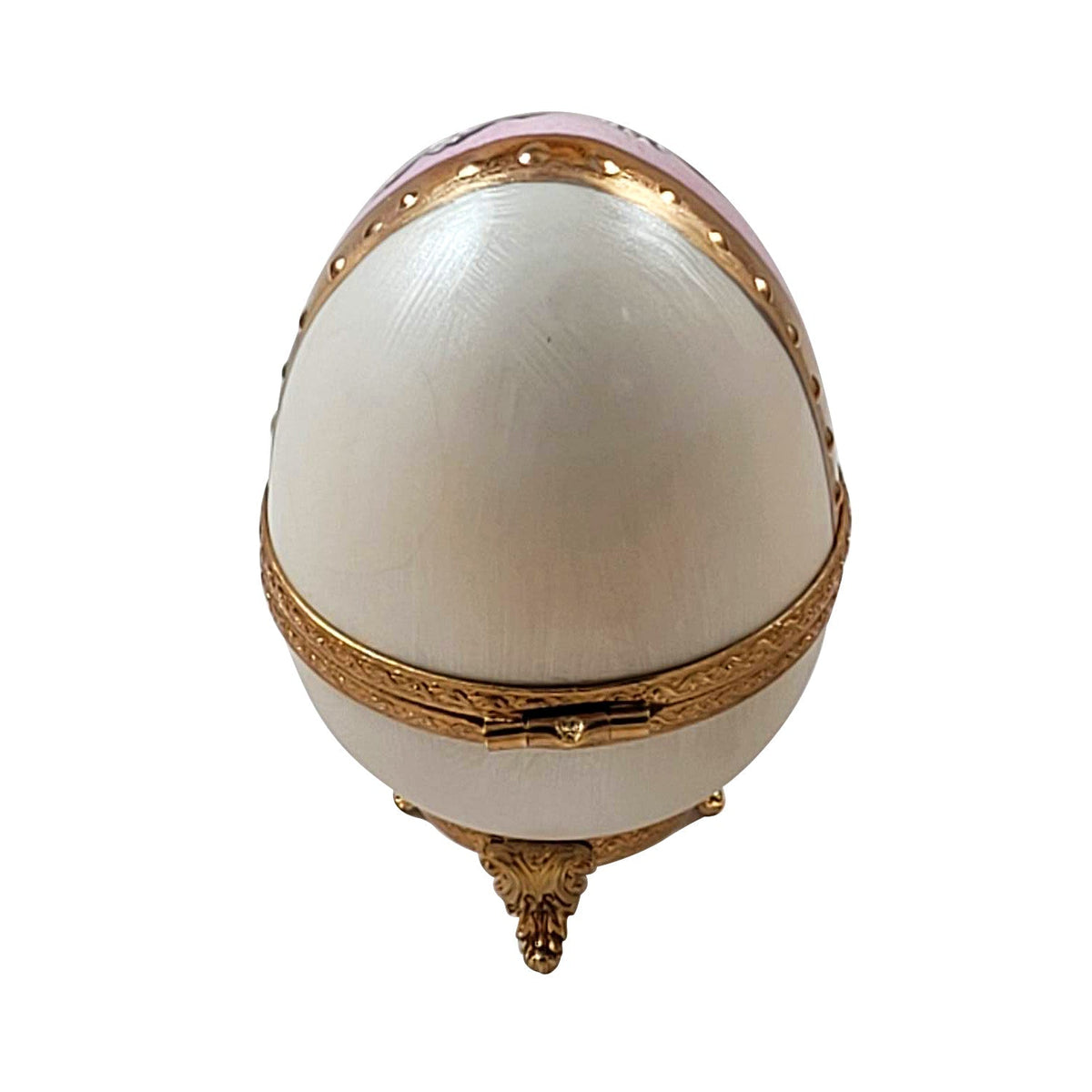 Lily of the Valley Egg Heart Jewel My Love Limoges Porcelain Art Object, view 3