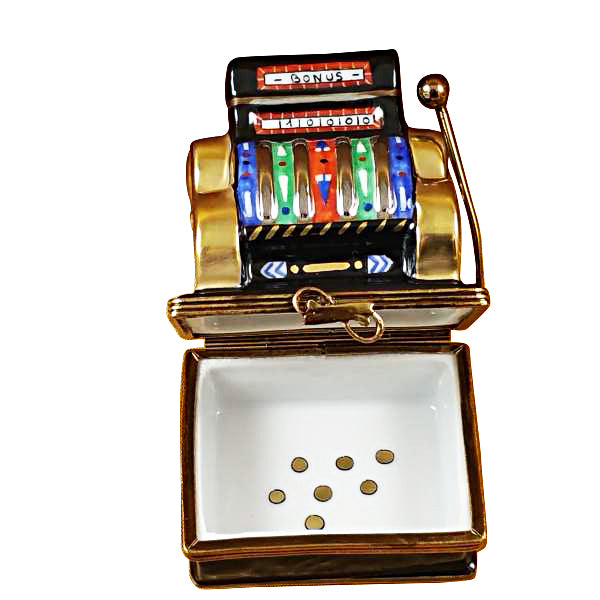 Jackpot Slot Machine Limoges Box for Casino Lovers, view 3