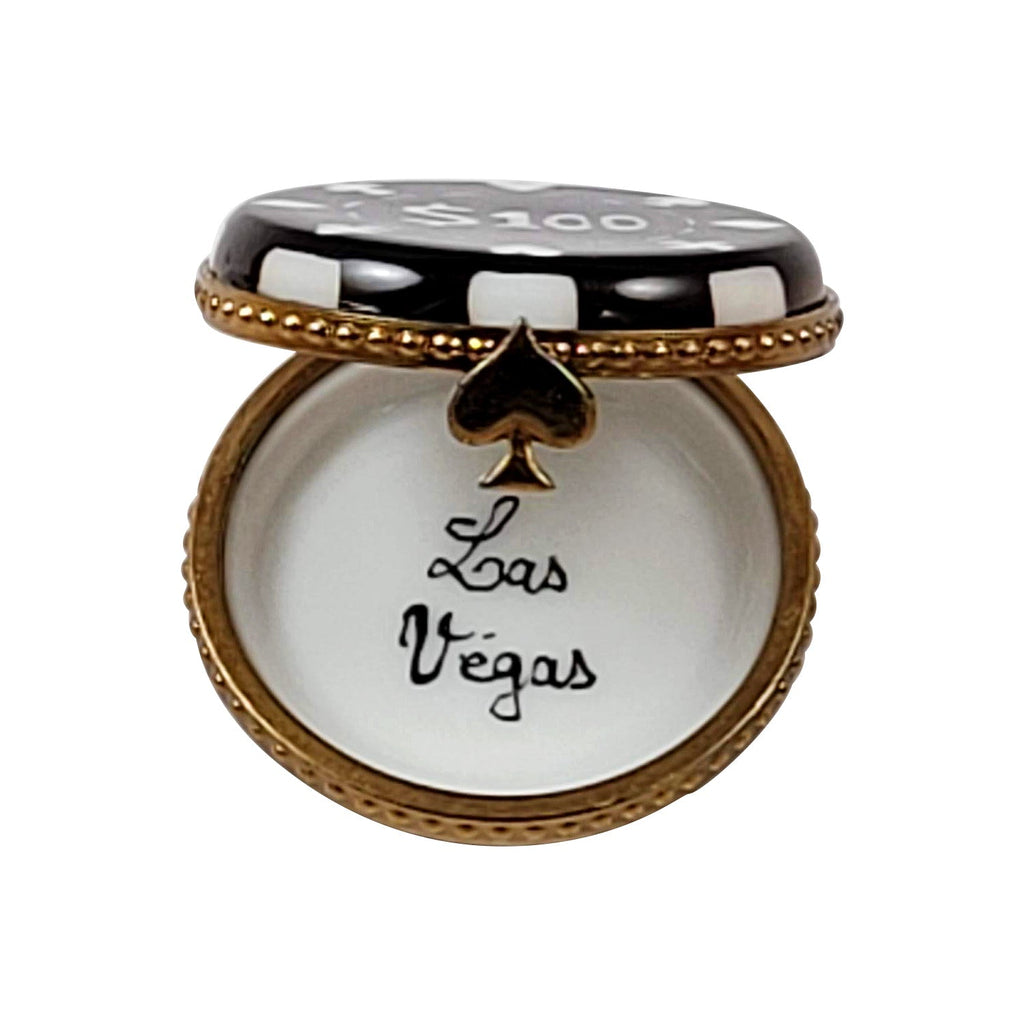 Poker Chip Casino Limoges Box Keepsake, view 2