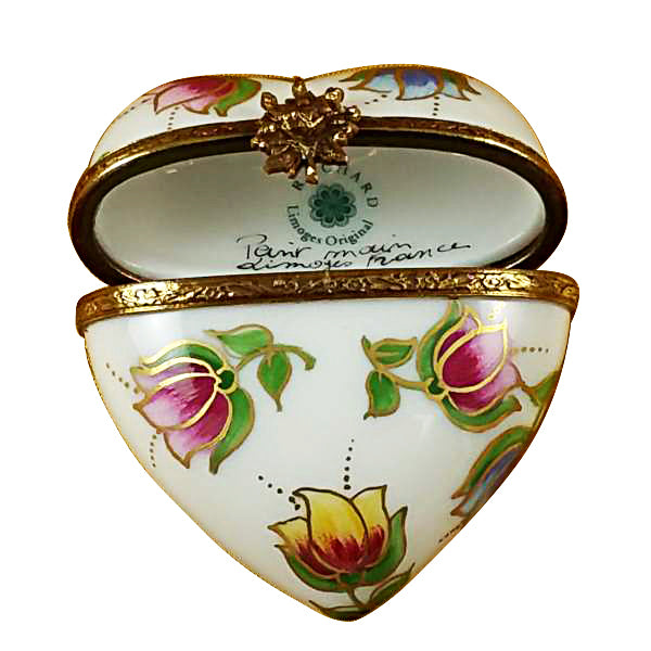 Heart with Tulips Limoges Box Gift, view 2