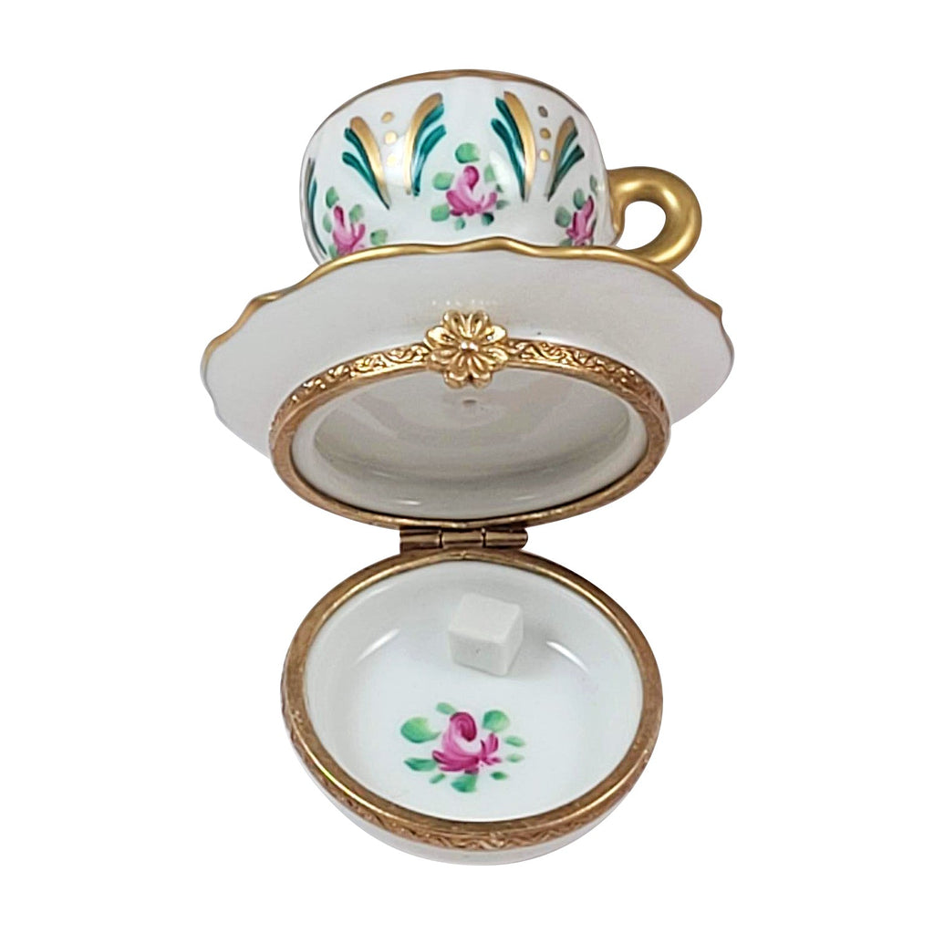 Cup of Tea with Lemon Limoges Box, view 3