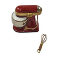 Red Mix Master with Removable Whisk, a hand-painted Limoges porcelain gift