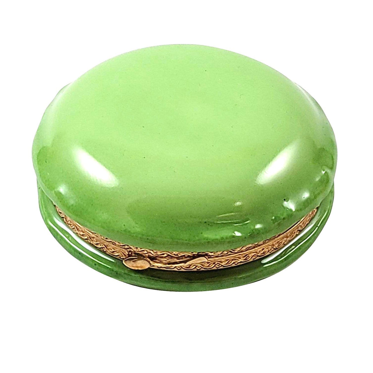 Green Macarons de Paris Limoges Box, a hand-painted Limoges porcelain gift