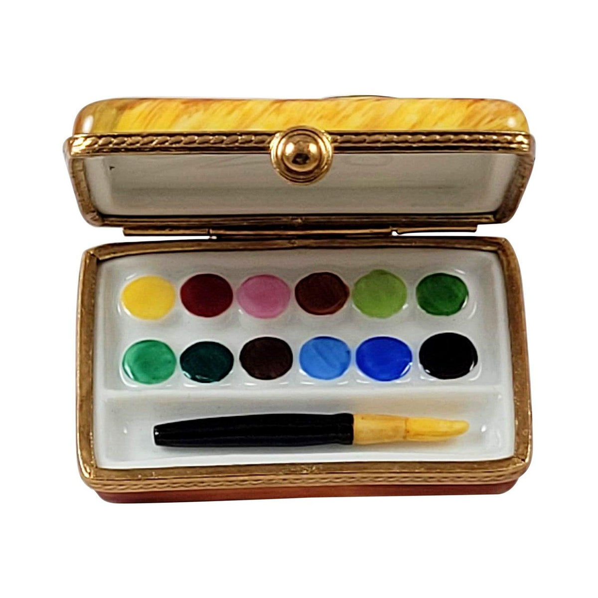 Painted Monet Japanese Footbridge Limoges Box Gift, view 2