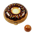 Donut Box with Removable Donut Hole Limoges Box for Collectors, a hand-painted Limoges porcelain gift