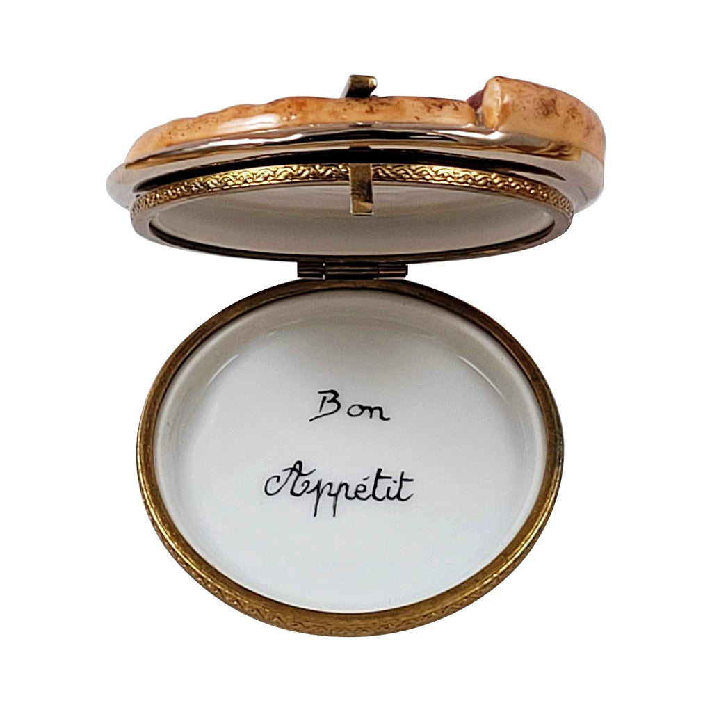 Pizza Pie Food Limoges Box for Collectors, view 2