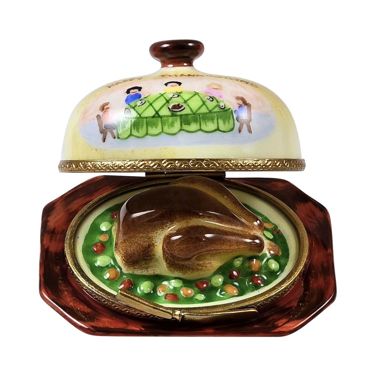 Turkey Under Porcelain Dome with Family Limoges Box, view 2