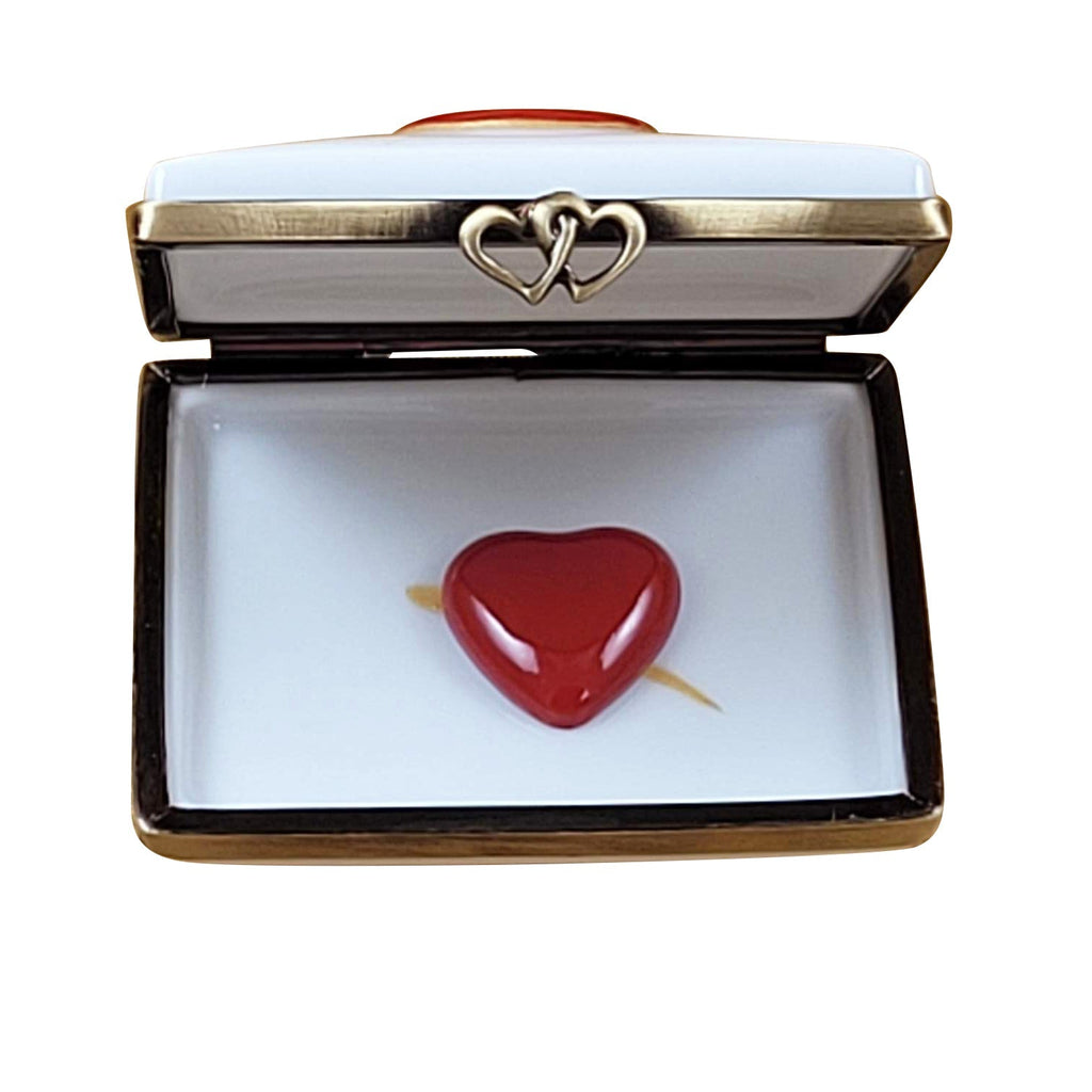 Love Letter with Heart Limoges Box, view 2