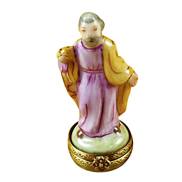 EightPiece Mini Hinged Nativity Porcelain Stable Limoges Box, view 3