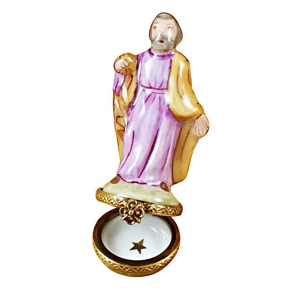 EightPiece Mini Hinged Nativity Porcelain Stable Limoges Box, view 4