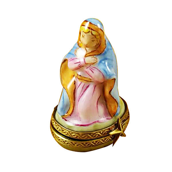 EightPiece Mini Hinged Nativity Porcelain Stable Limoges Box, view 5