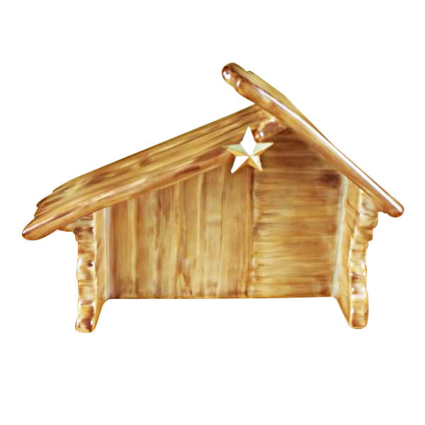 EightPiece Mini Hinged Nativity Porcelain Stable Limoges Box, view 9