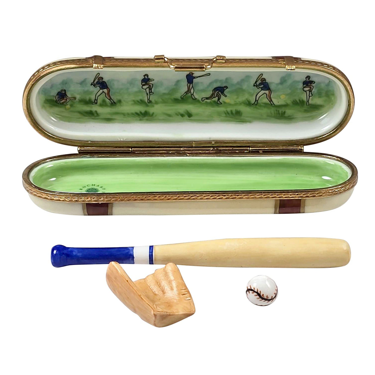 Baseball Case Glove Bat Ball Limoges Box Gift for Fans, view 2
