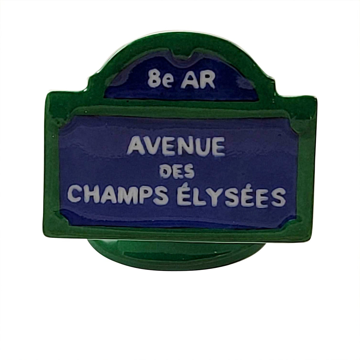 Champs Elysee Paris Street Sign Limoges Box, view 3