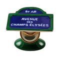 Champs Elysee Paris Street Sign Limoges Box, a hand-painted Limoges porcelain gift