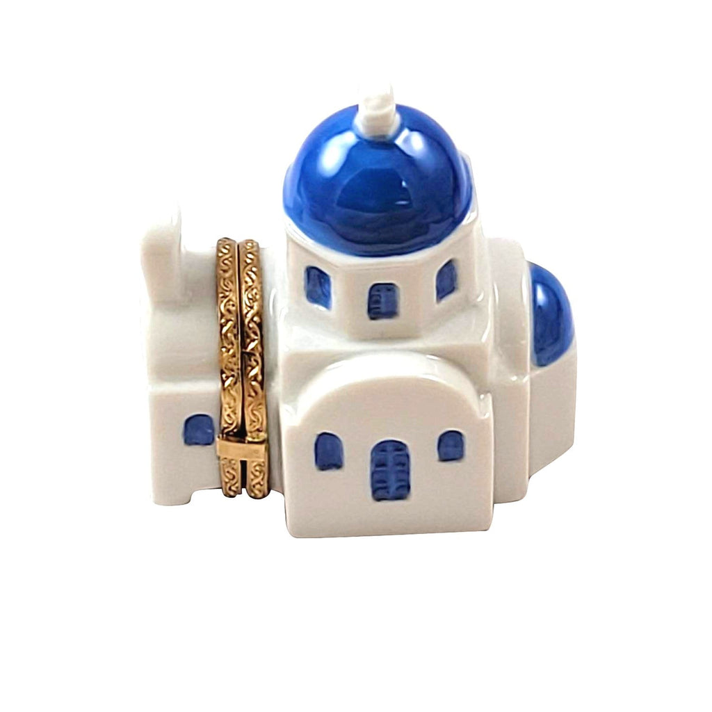 Santorini Limoges Box for Exquisite Gifts, a hand-painted Limoges porcelain gift