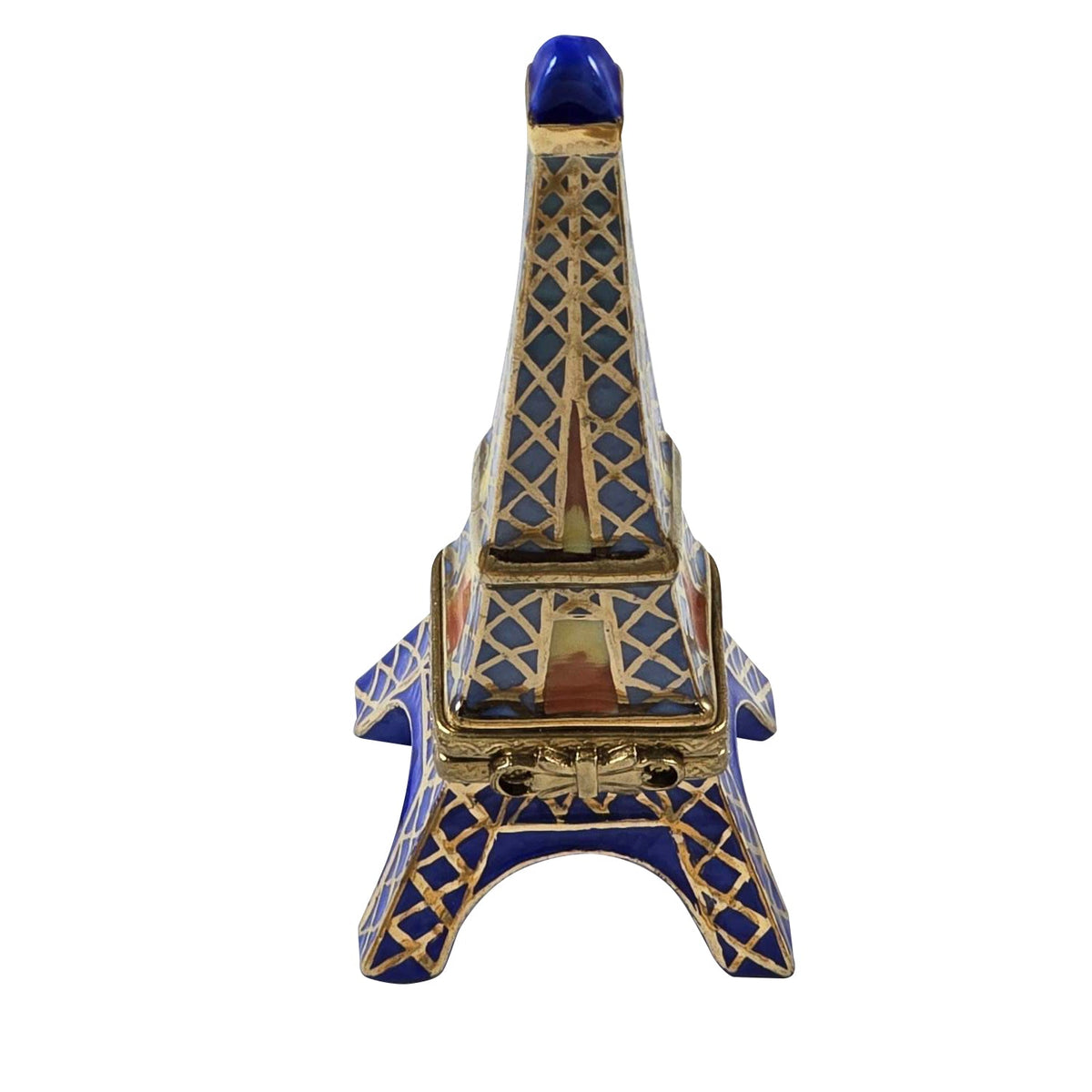 Blue Eiffel Tower Limoges Box for Parisian Collectors, view 2