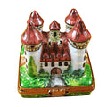 European Castle Limoges Box for Collectors, a hand-painted Limoges porcelain gift