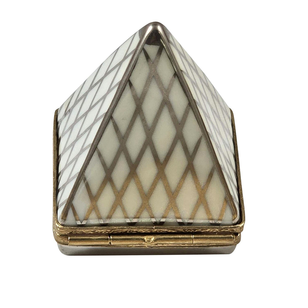 Louvre Pyramid Limoges Box Hand Painted French Gift, view 2