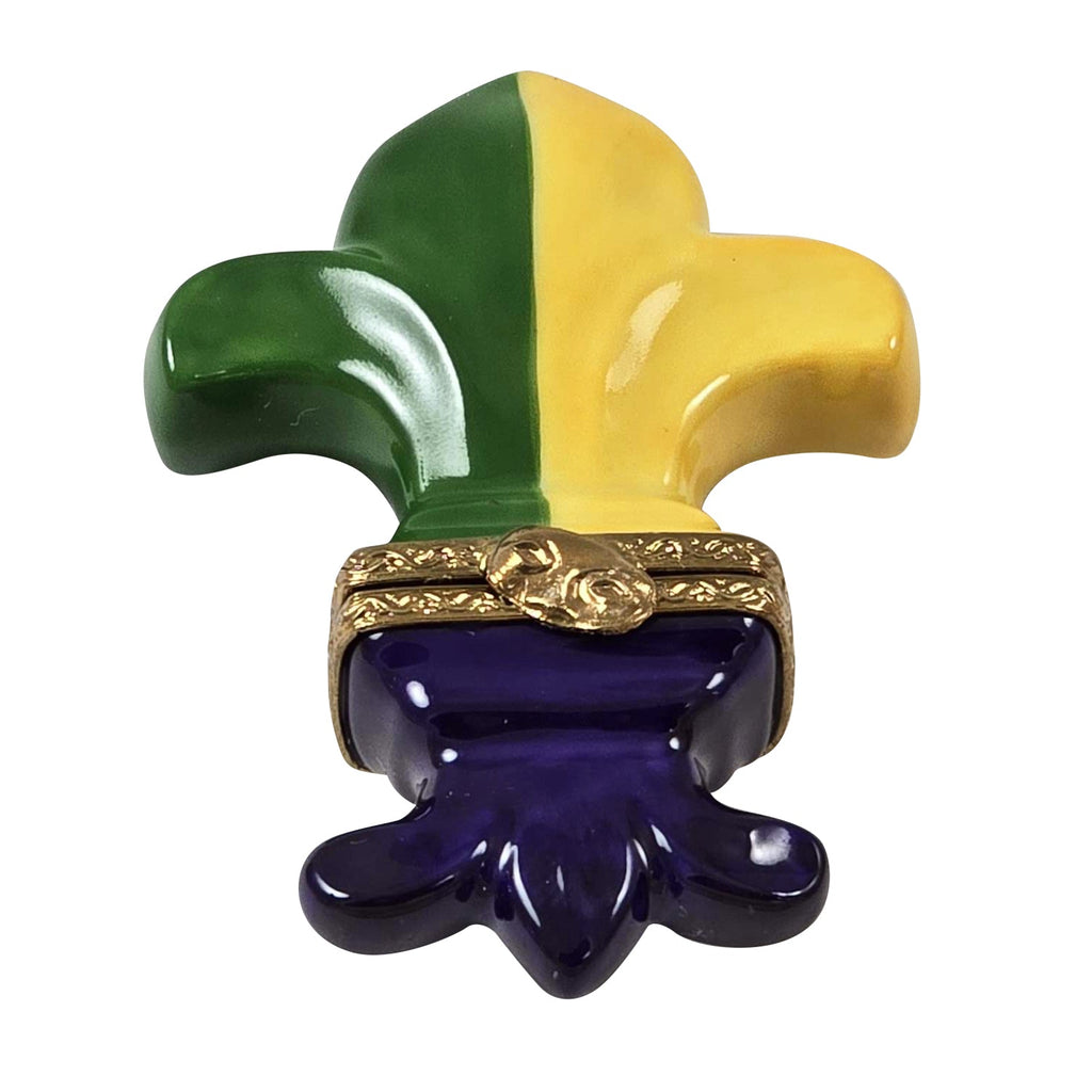 Fleur de Lys Limoges Box for Mardi Gras Celebration, a hand-painted Limoges porcelain gift
