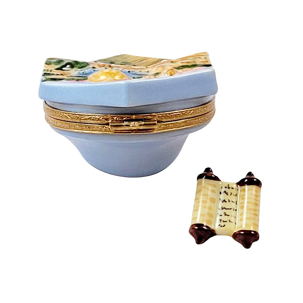 Jerusalem Wailing Wall With Removable Torah Limoges Box, view 3