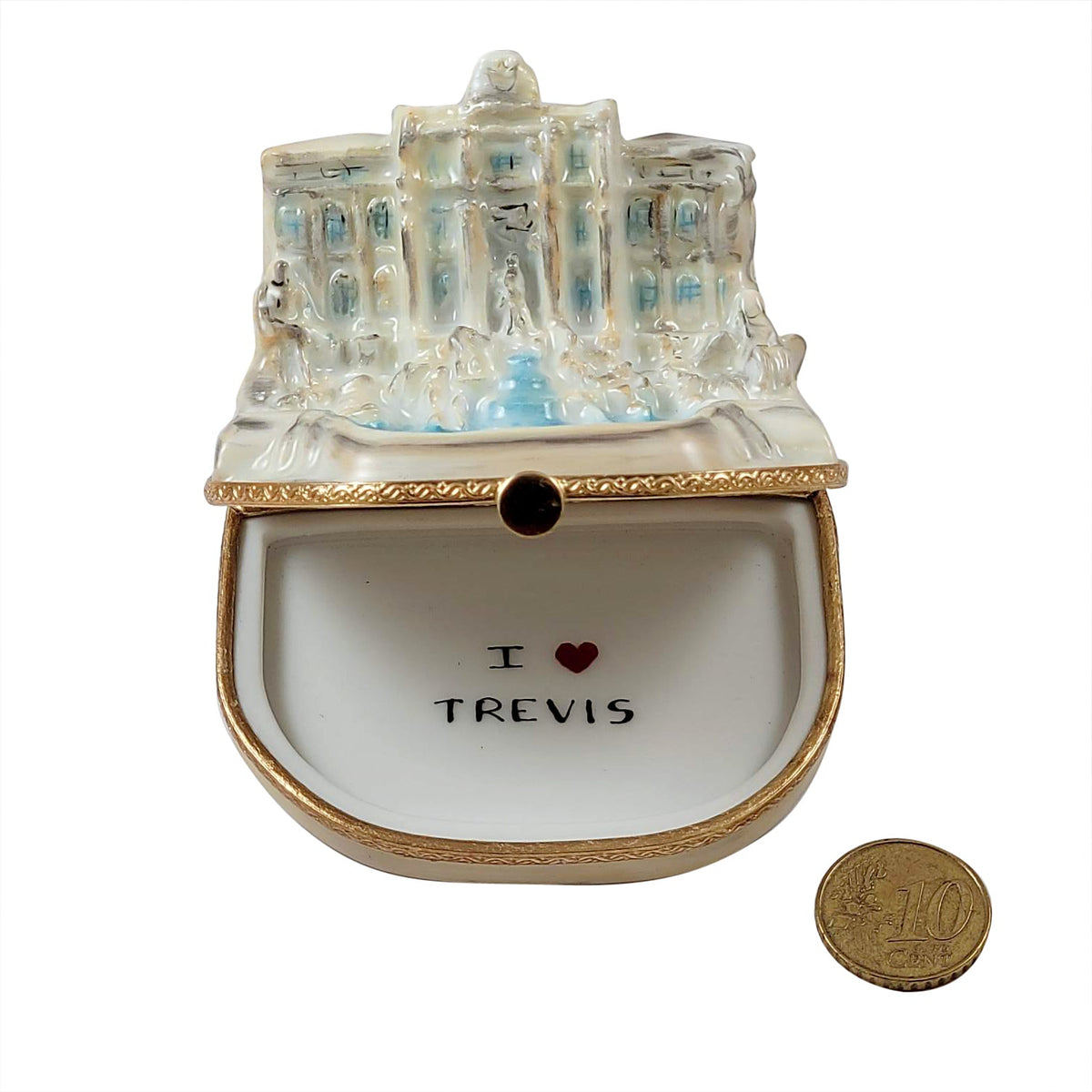 Trevi Fountain Rome Limoges Box, view 4