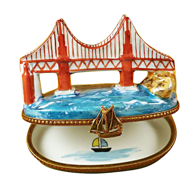 Golden Gate Bridge San Francisco Limoges Box, view 2