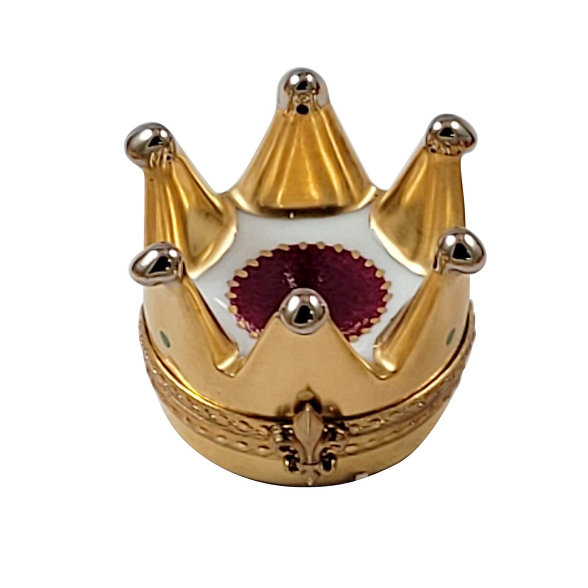 Small Crown Limoges Box for Royal Decor, view 2