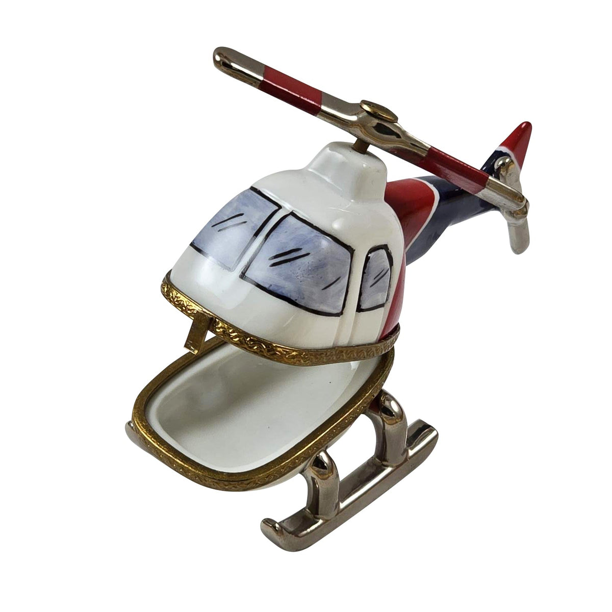 Helicopter Limoges Box for Aviation Enthusiasts, view 2