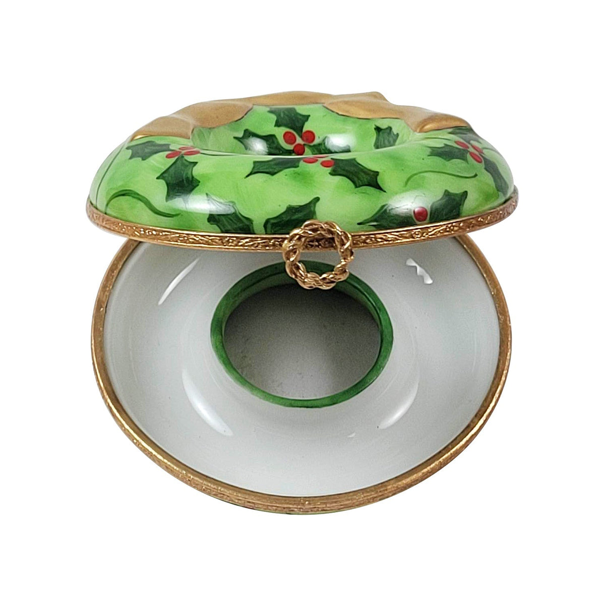 Christmas Wreath Limoges Box for Holiday Decor, view 2