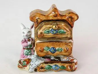 Gift idea for someone who loves France: Rabbit Dresser Limoges box
