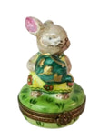 Rabbit Watering Can Porcelain Limoges Porcelain Art Object Limoges, a hand-painted Limoges porcelain gift