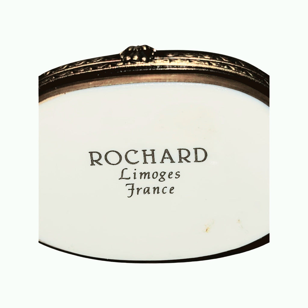 Gold Cobalt Buddha Rochard Limoges Box Gift Idea, view 3