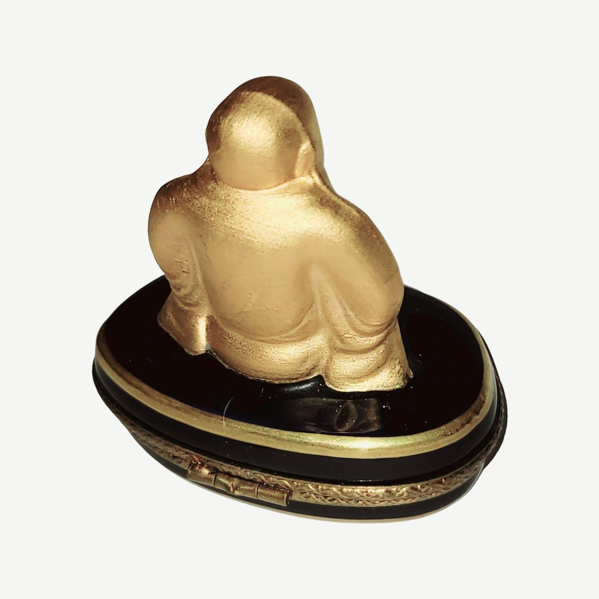 Gold Cobalt Buddha Rochard Limoges Box Gift Idea, view 5