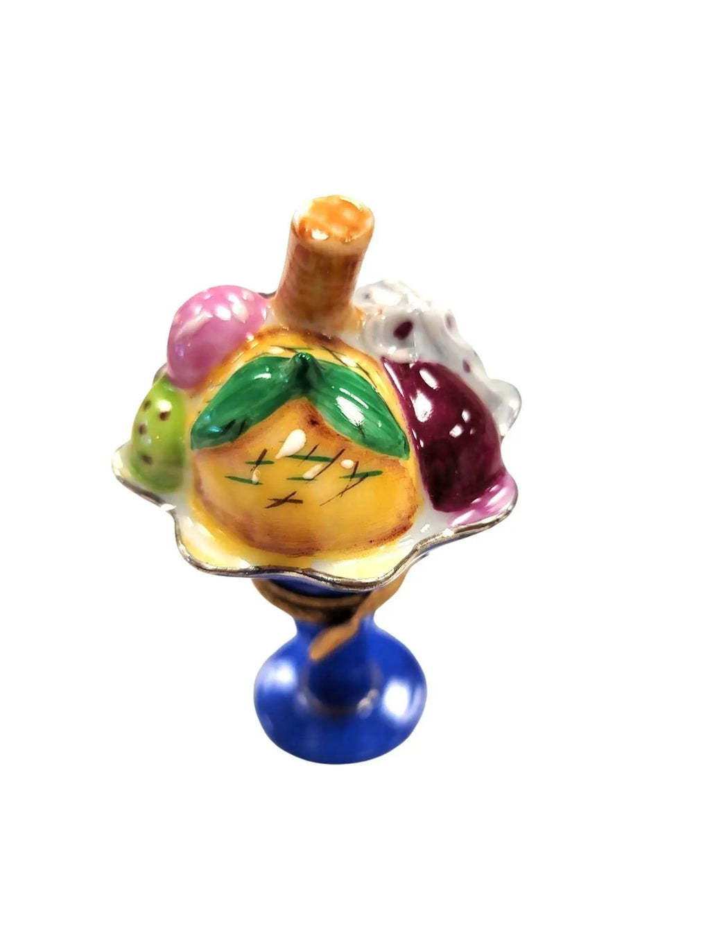 Ice Cream Sunday w Fruit Limoges Box Figurine, view 11