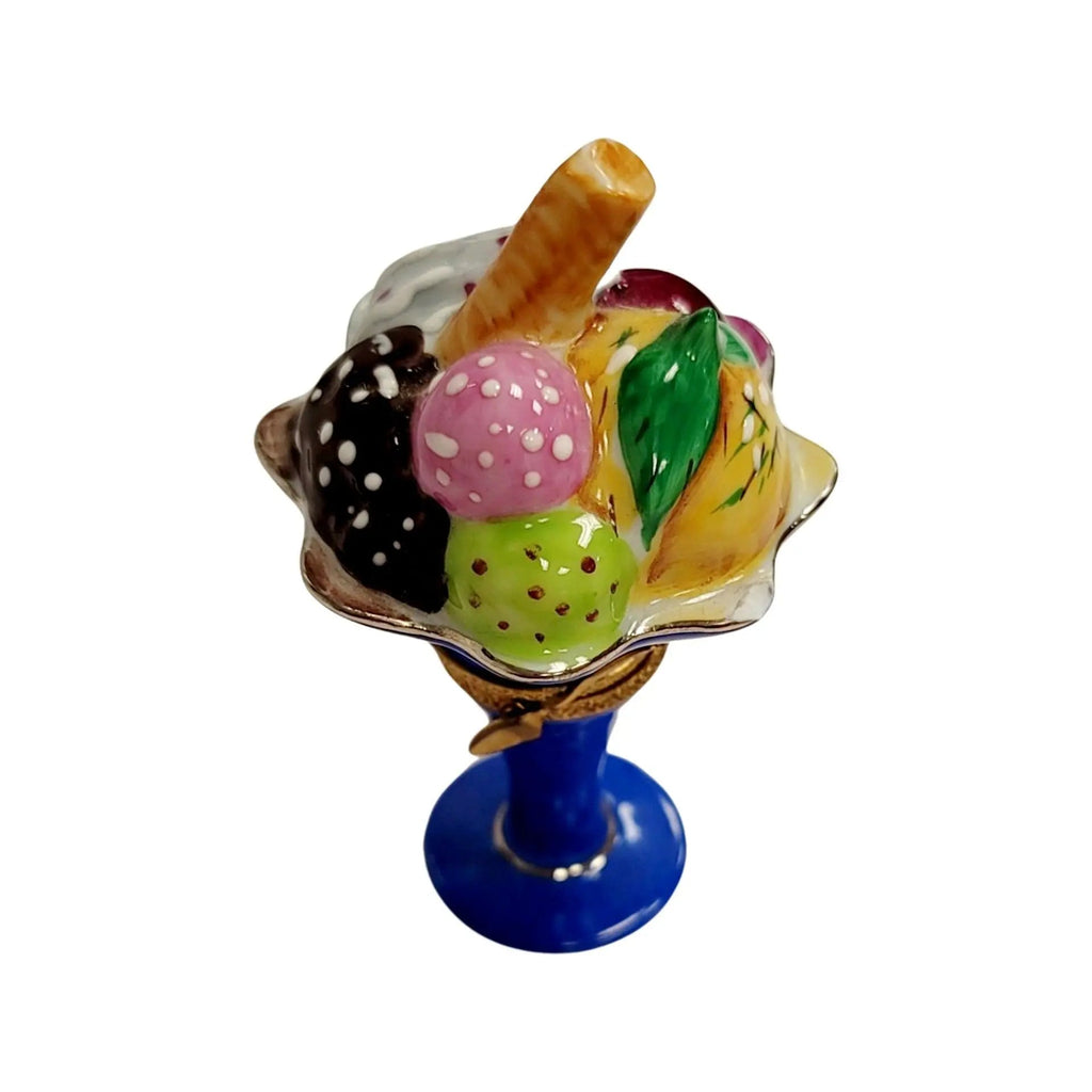 Ice Cream Sunday w Fruit Limoges Box Figurine, view 12