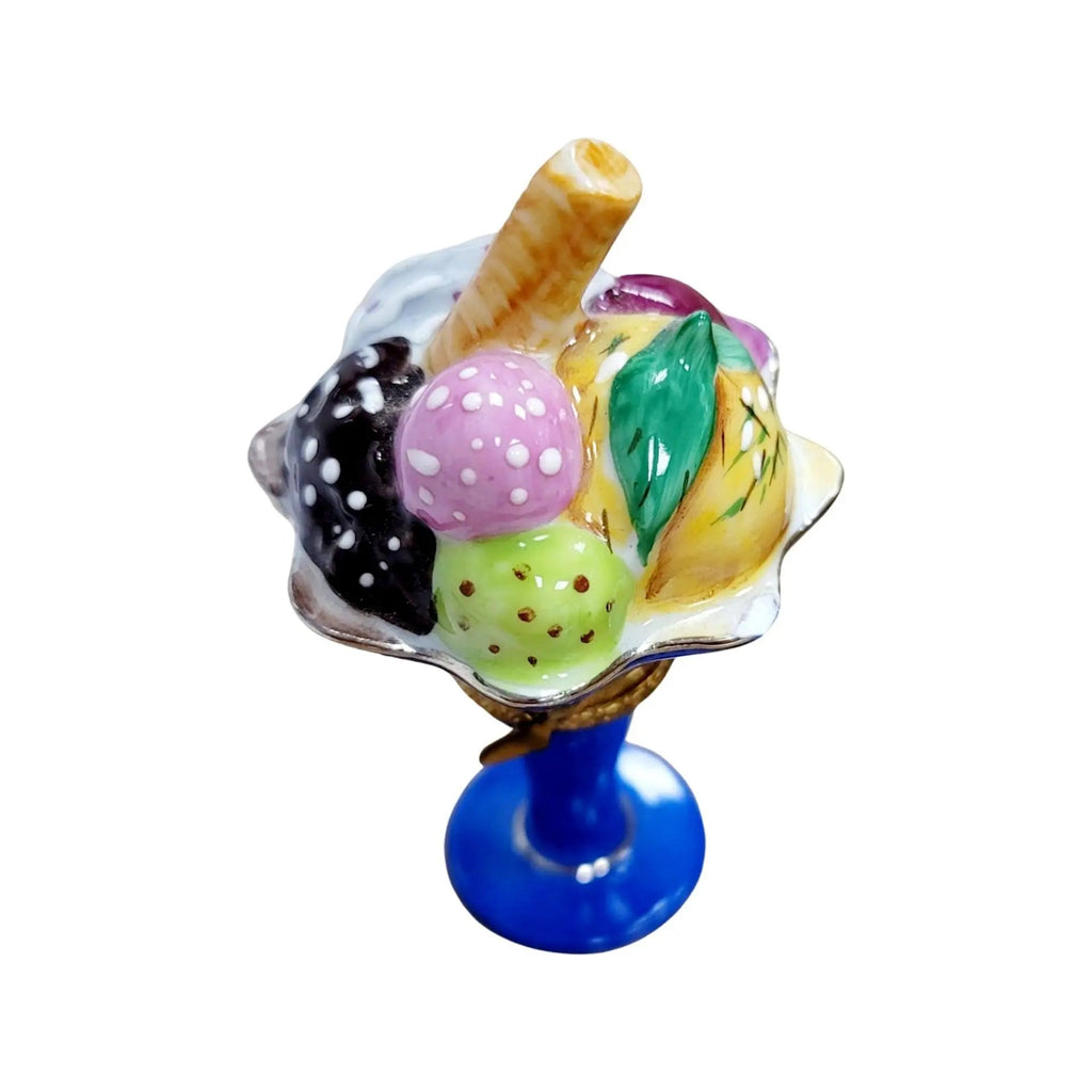 Ice Cream Sunday w Fruit Limoges Box Figurine, view 13