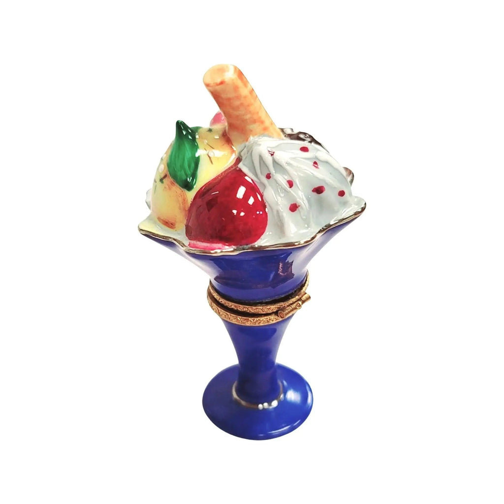 Ice Cream Sunday w Fruit Limoges Box Figurine, view 5
