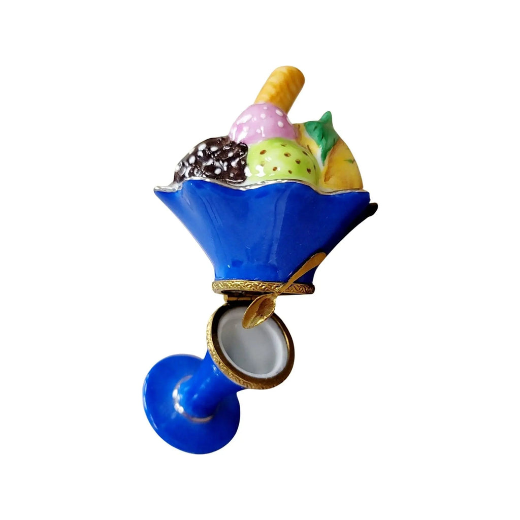 Ice Cream Sunday w Fruit Limoges Box Figurine, view 6
