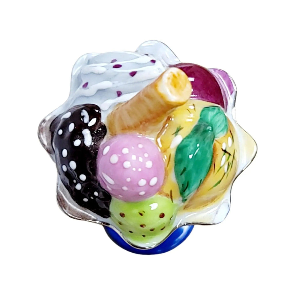 Ice Cream Sunday w Fruit Limoges Box Figurine, view 8