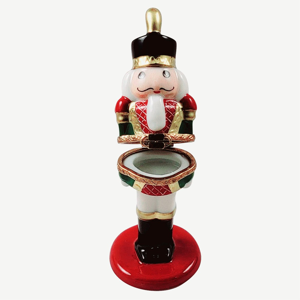 Red Nutcracker Center Hinged Limoges Box, view 2