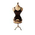 Sexy Black Lingerie Mannequin Limoges Box, a hand-painted Limoges porcelain gift