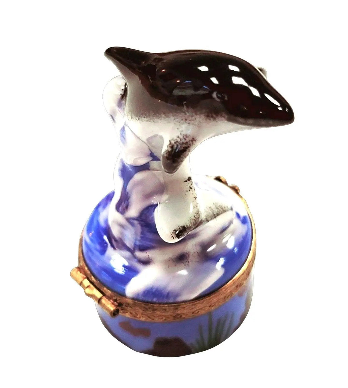 Smaller Dolphin Retired Limoges Box Figurine Keepsake, view 2