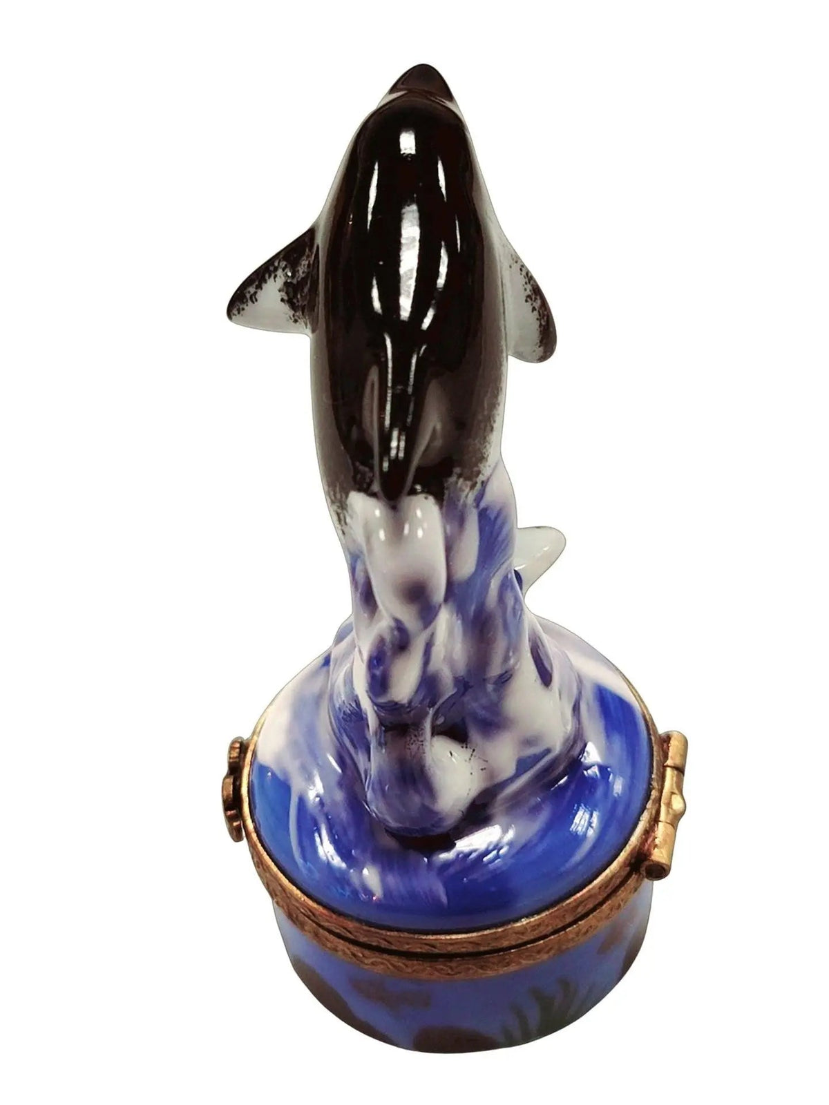 Smaller Dolphin Retired Limoges Box Figurine Keepsake, view 4