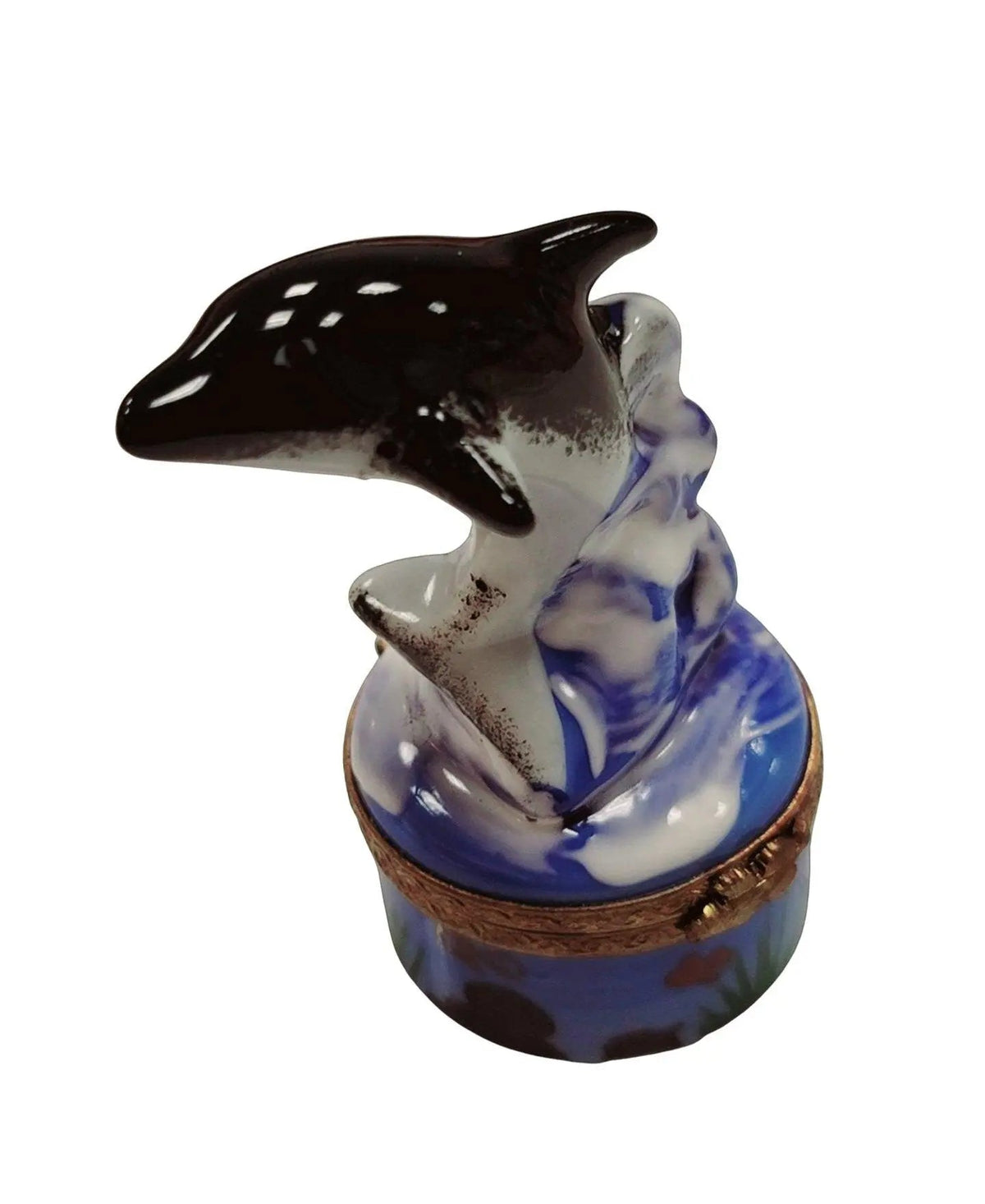 Smaller Dolphin Retired Limoges Box Figurine Keepsake, view 5