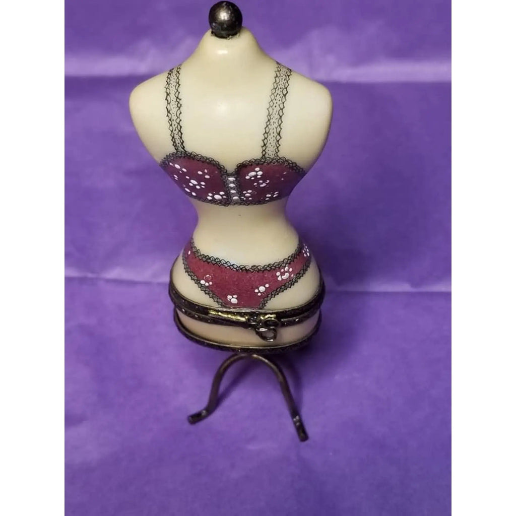 Sexy Love Lingerie Fashion Mannequin Limoges Box, view 4