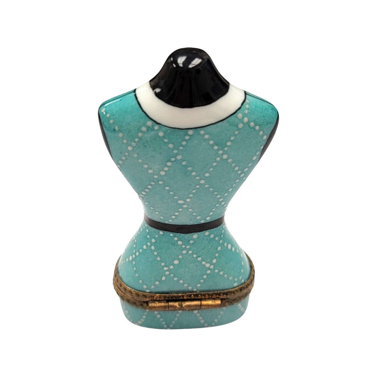 Mannequin Retro Clothing Dress Form Limoges Box Figurine, view 3